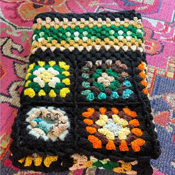 Colorful Crochet Afghan Blanket - Picture 15 of 16
